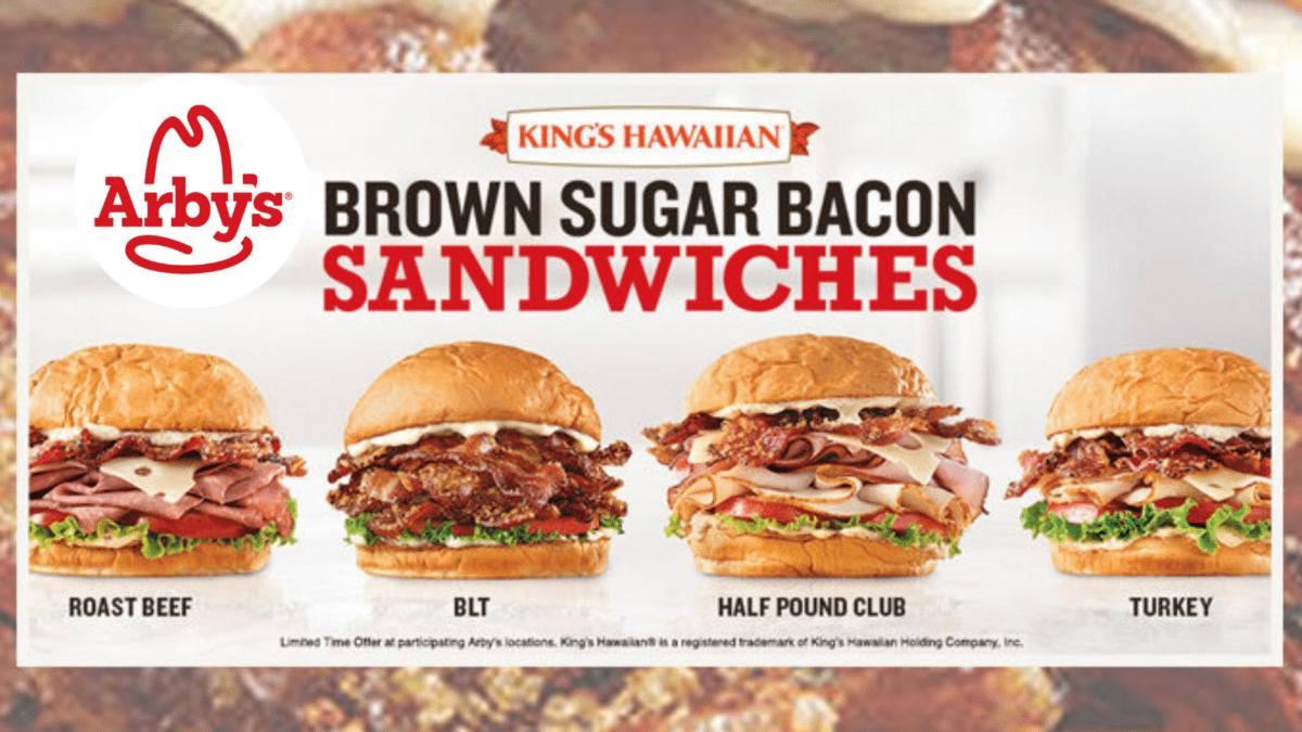 Arby's Brings Back Sweet Brown Sugar Bacon Sandwiches