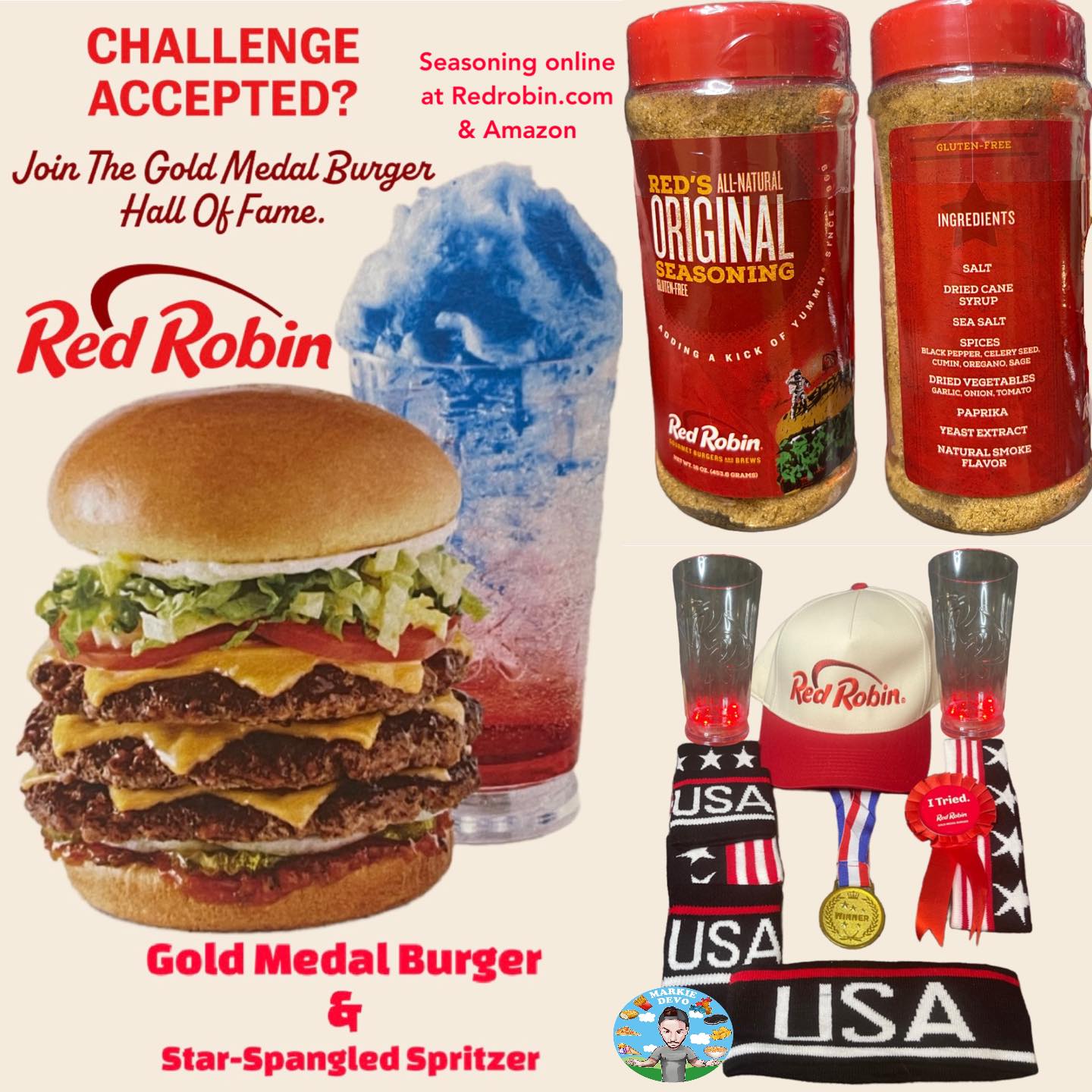 Cheer for Team USA with Red Robin’s Exclusive Olympic-themed Challenge