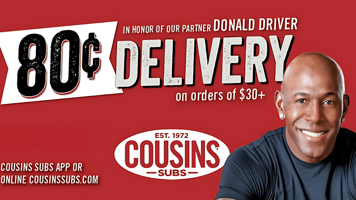 Game Day Just Got Better with Cousin Subs' Delivery Deal