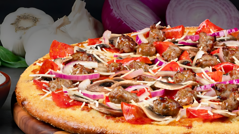 Slice Into Pizza Guys’ Limited Time Signature Garlic Combo Pizza